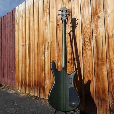 Spector NS Dimension 4 Multi Scale Haunted Moss Matte Left Handed 4-String Bass Guitar w/ Gig Bag (NOS) image 3