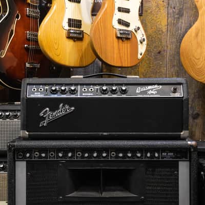 Fender Bassman 2-Channel 50-Watt Guitar Amp Head 1967 - Black Panel image 1
