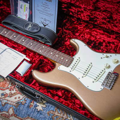 FENDER USA Custom Shop Post-Modern Stratocaster "Firemist Gold + Rosewood" (2017) image 1