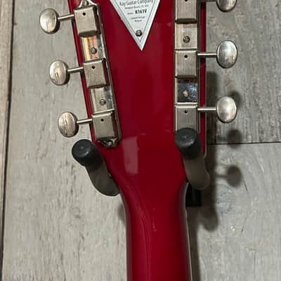 Kay K161 Thin Twin By Roger Fritz-Limited Reissue, Cherry Sunburst, Includes The Deluxe Kay Tuxedo Case & Pro Setup ! image 14