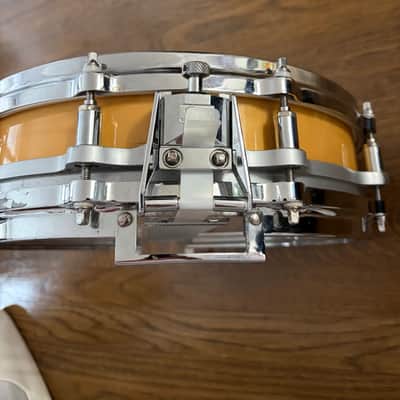 Pearl Free Floating maple snare drum 3.5"x14" natural lacquer - Brass image 2