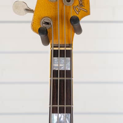 Fender Custom Shop '64 Jazz Bass Heavy Relic Limited Edition 4-String Bass Guitar, Rosewood Fingerboard, 3-Color Sunburst image 14