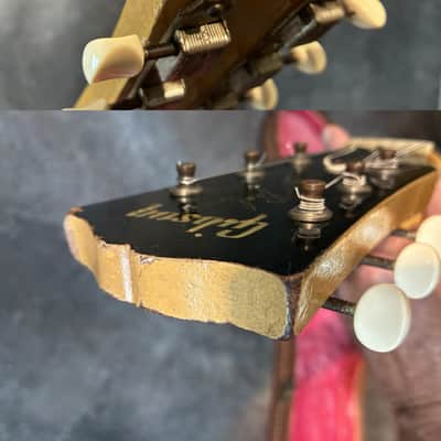 GIBSON LES PAUL TV SPECIAL 1957 - TV YELLOW - 100% ORIGINAL EXCEPT FOR TUNER BUTTONS image 23