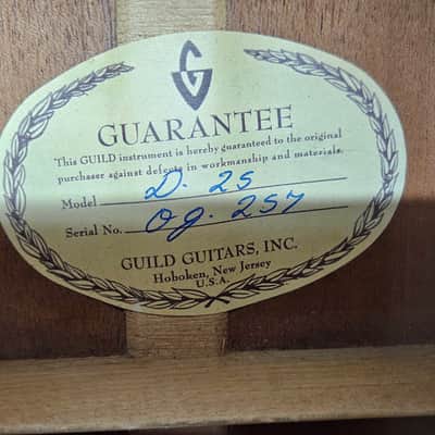 Guild D-25 1969-70 ALL MAHOGANY& Flat back SUPER RARE image 17