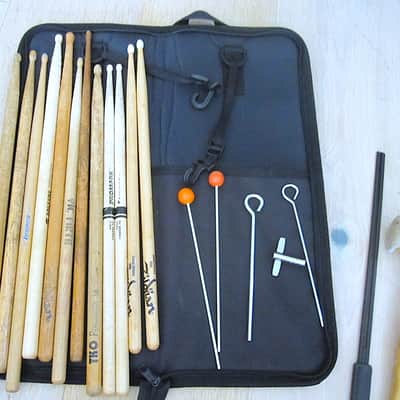 Various Drum Sticks, Brushes, Mallets, Stick Bag, Key, etc. image 1