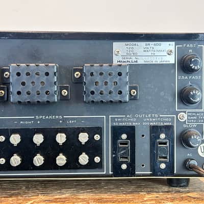 Hitachi HR-600 Silverface Vintage Hi-Fi Receiver (1971) image 8