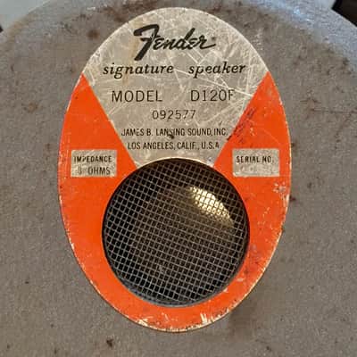 Vintage JBL/Fender D120F 12” Guitar Speakers as used by Eddie Van Halen! image 5