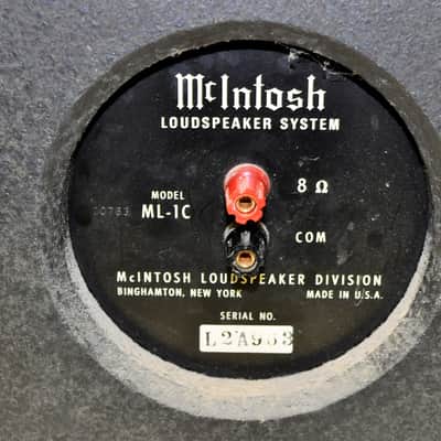 McIntosh ML-1c Speakers Antique Walnut image 11