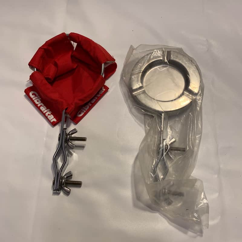 Gibraltar Mountable Ashtray and Mountable Drink Holder  Red/Silver 90's image 1