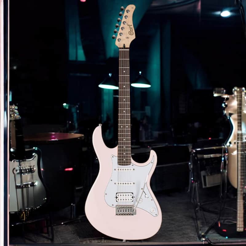 Cort G200PPK G Series 200 Double Cutaway Electric Guitar. Pastel Pink image 1