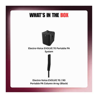 Immagine Electro-Voice EVOLVE 70 Portable PA System with 15-Inch Subwoofer Bundle - 9