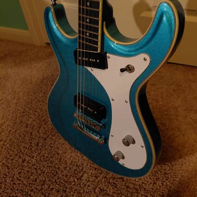 Eastwood Sidejack Baritone STD 2010s - Metallic Blue image 3