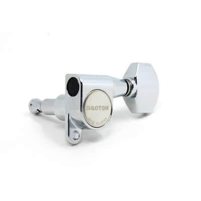 Gotoh SG360 black tuners set 6 in line, Button 07 image 4