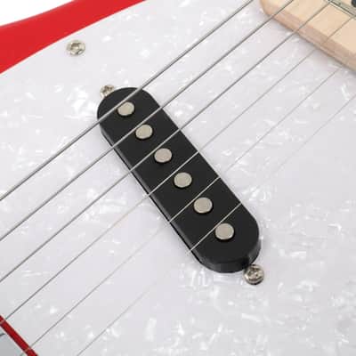 Glarry 30inch Mini Kids Electric Guitar Maple Fingerboard Red w/5W Amplifier image 11