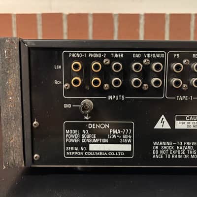 Denon PMA-777 Integrated Amplifier (1982) - Black/Rosewood image 11