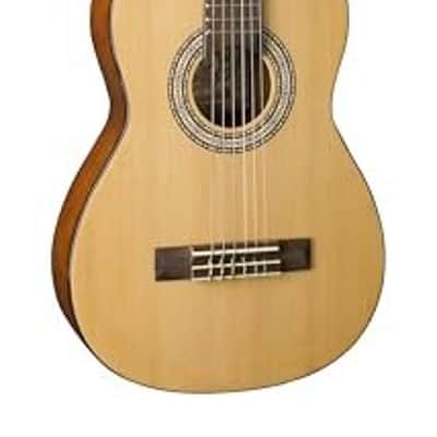 Oscar Schmidt OCHS-A 1/2 Classical Acoustic Guitar. Natural Spruce image 2