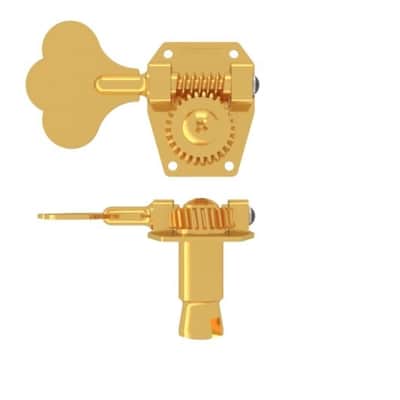 NEW Hipshot HB1 BASS TUNER - SHORT CLOVER KEY - GOLD TREBLE 20110SKGT image 1