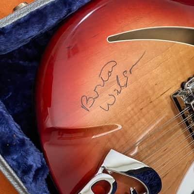 Rickenbacker 360/12CW Carl Wilson 2000 - Fireglo, Signed By Brian Wilson image 16