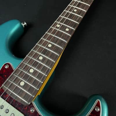 Fender American Professional Classic Stratocaster - Faded Sherwood Green Metallic image 4