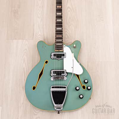 1971 Fender Coronado II Vintage Hollowbody Guitar Sonic Blue w/ Case image 2