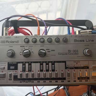 Roland TB-303 CV MODDED Bassline Synthesizer Module 1981 - 1984 - Silver