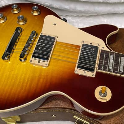 NEW! Gibson Les Paul 60's Standard Iced Tea - Left Handed - Authorized Dealer - Beautiful Flame Maple Top - 10.1 lbs - G07354 image 7