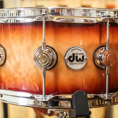 DW Collector's Red Burst Over Quilted Maple - 22,10,12,16,6.5x14 - SO#1134313 image 5