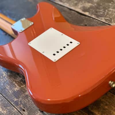 Fender Japan Limited Edition MIJ Cyclone Fiesta Red w/ Docs MIJ image 5