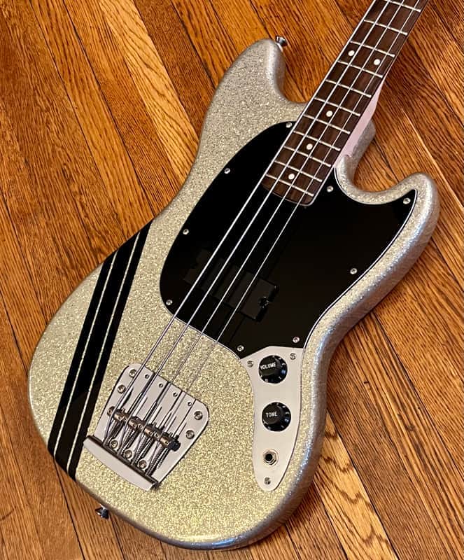 Squier Mikey Way Signature Mustang Bass | Reverb
