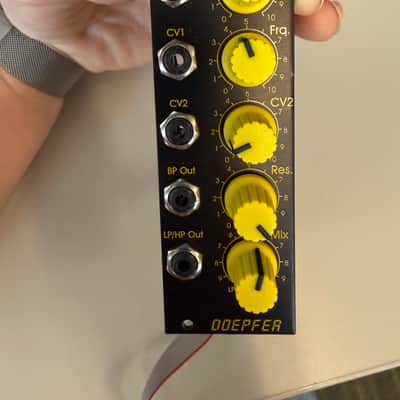 Doepfer A-124 VCF5 Wasp Filter Special Edition 2010s - Black with Yellow Knobs image 1