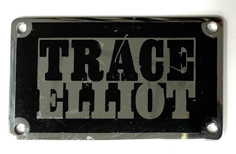 Trace Elliot- logo plate, metal image 1