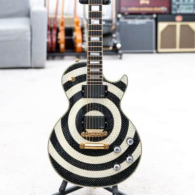 2009 Gibson Zakk Wylde Les Paul Custom Bullseye UNPLAYED Swarovski Crystals and Gold image 1