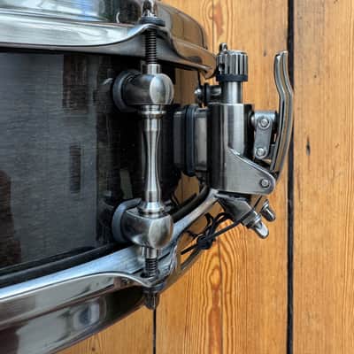 Mapex BPML4500LNTB Black Panther Black Widow 14x5" Maple Snare Drum - Transparent Black + Tiger Bag & Evans Dampeners image 3