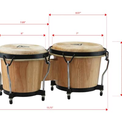 Tycoon Bongos 6''-7'', Natural image 2