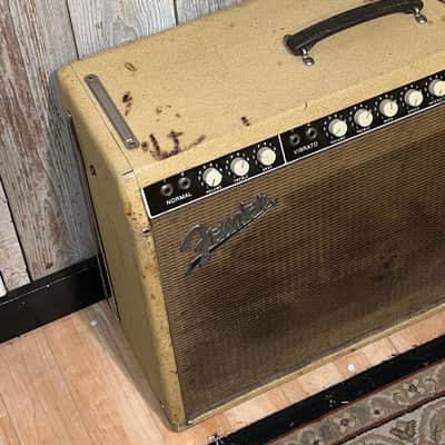 1960 Fender The-Twin "Legendary" Model 6G8-A Blonde 2X12" Combo Amp image 4