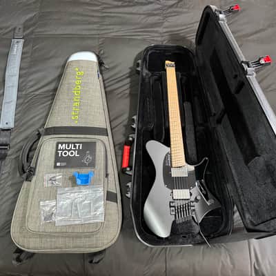 Strandberg Salen Classic NX 6 Tremolo Electric Guitar (Black Granite) with Hard Case, Gig Bag, & Accessories image 2