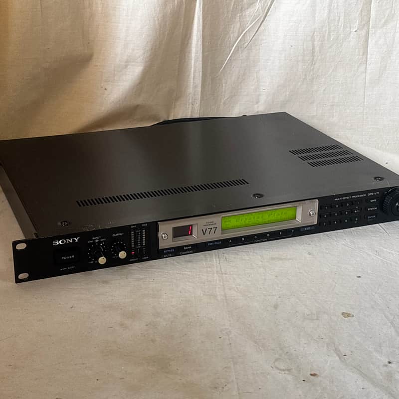 1990s Sony DPS-V77 Multi-Effect Processor Black / Silver
