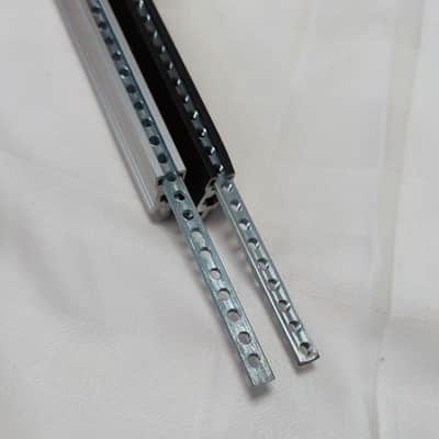 2 x 104hp Eurorack Rails with Threaded Strips (Pair of rails) image 2