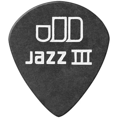 482P73 Tortex Pitch Black Jazz III 0,73 mm Sachet de 12 Dunlop image 3