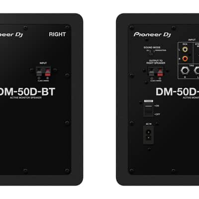 Pioneer DM-50D BT Active Studio Monitors with Bluetooth (Pair) - Present - Black image 3