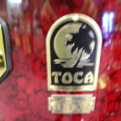 Toca LTD Edition Bongos and Toca Q/C/T Set Red image 2