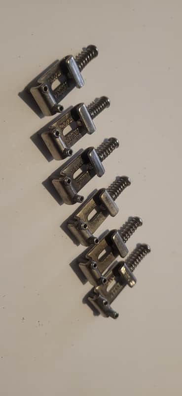 Fender N.O.S. Stratocaster bridge saddles 1950s/ 1960s - Nickle image 1