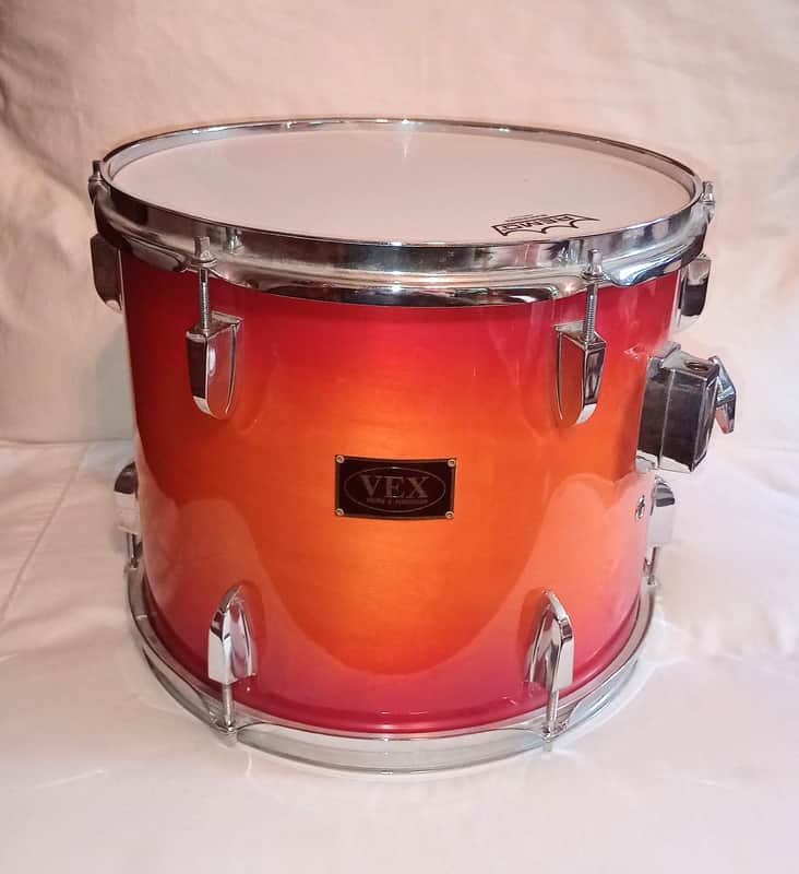 VEX RACK TOM 13" X 11" - SUNBURST LACQUER - FREE SHIP TO C-USA! image 1