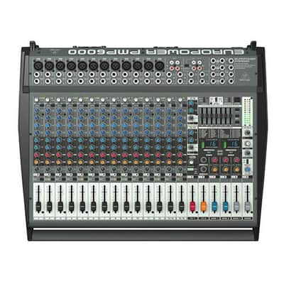 Behringer Europower PMP6000 1600-Watt 20-Channel Powered Mixer with Multi-FX Processor and FBQ Feedback Detection System image 3