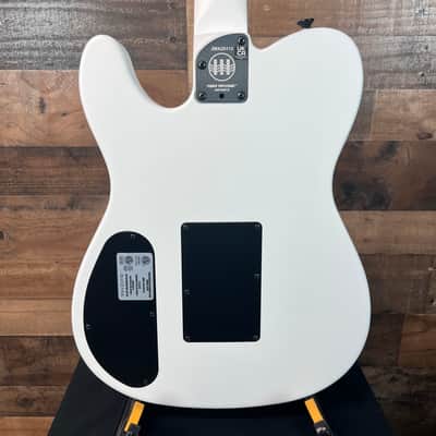 Fender Jack White Signature Triplesonic Acoustasonic Telecaster Satin Arctic White with Black Top, Free Ship, 113 image 10