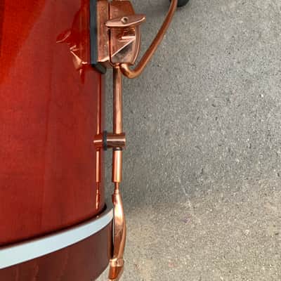 Sonor Vintage Hilite Classic Copper series  1990 Red stain wood with copper hoops image 12