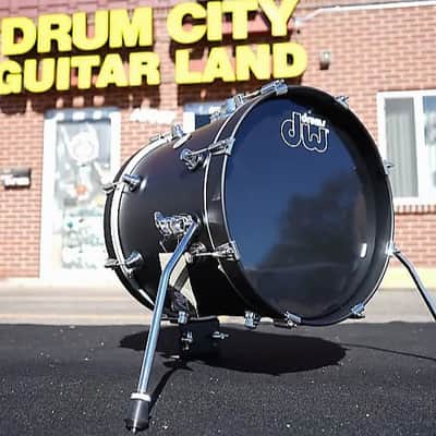 DW Design Series 14"x18" - BOP Bass Drum Satin Black Maple Shell | 18" Kick Drum (2025) image 1