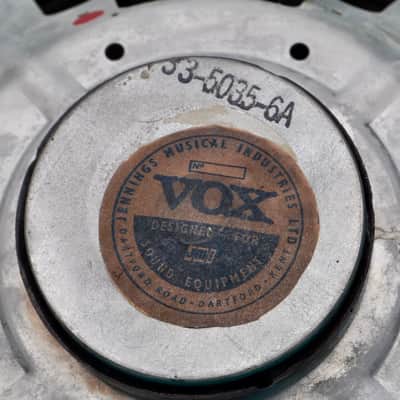 VOX labeled Oxford 12J4-2 1960s 8 Ohm Speaker Pair image 10