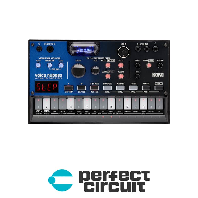 Korg Volca Nubass Vacuum Tube Analog Bass Synthesizer image 1