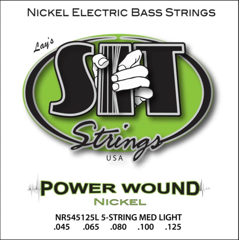 S.I.T. Strings NR545125L Power Wound Nickel Bass 5-string Light 45-125 image 1